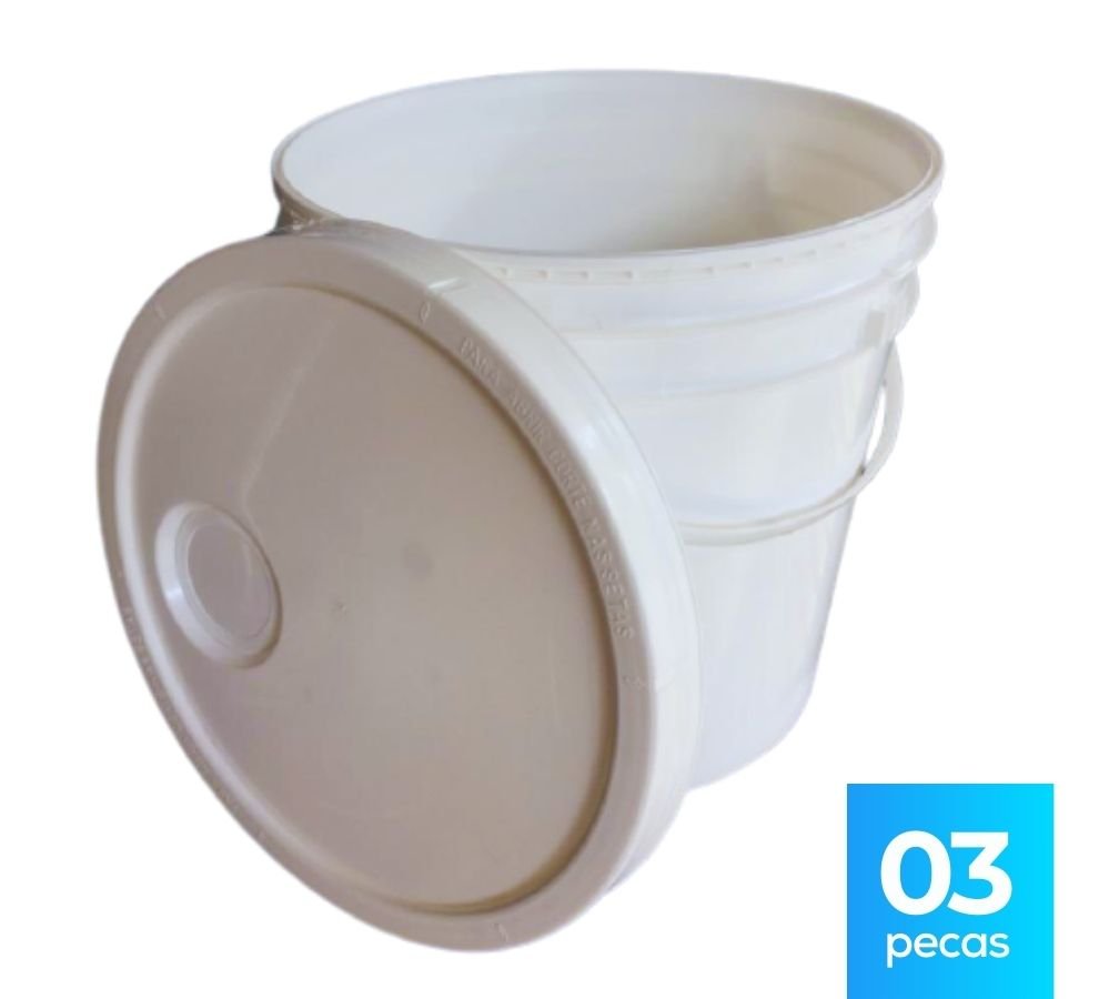Balde 5L - Kit 03 Peças - Nastripack Embalagens