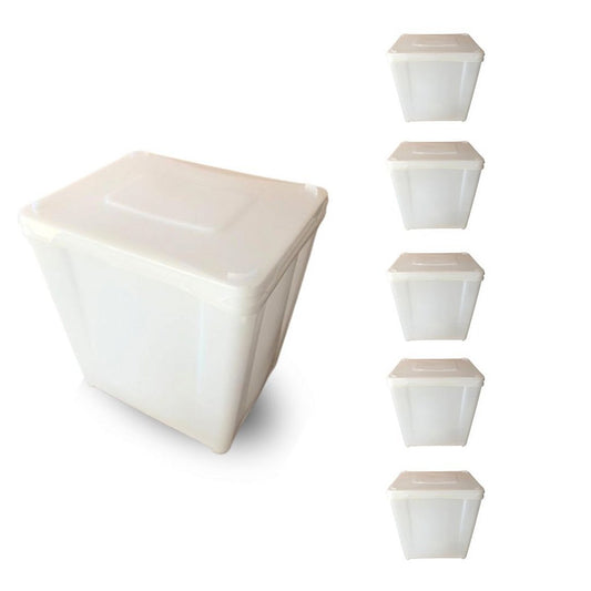 Pote Retangular 10L - Kit 05 Peças - Nastripack Embalagens