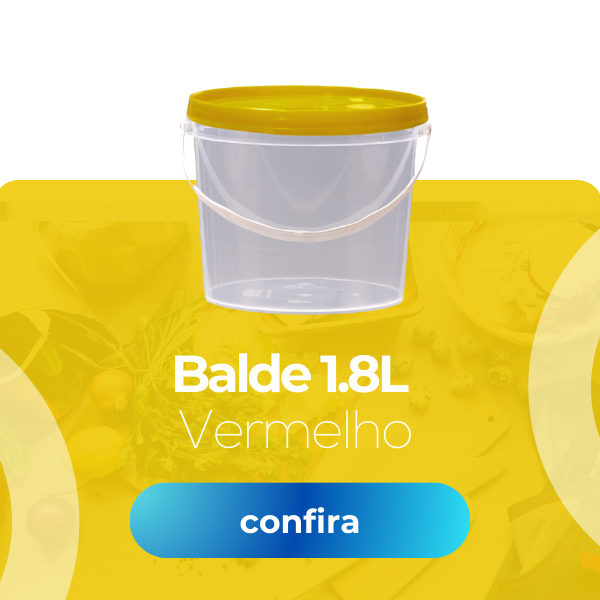 Balde 1.8L Tampa Amarela