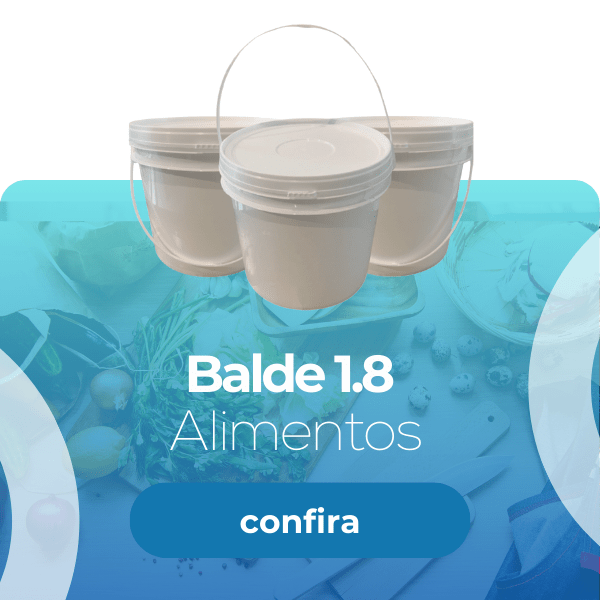 Balde 1.8L Branco - Nastripack Embalagens