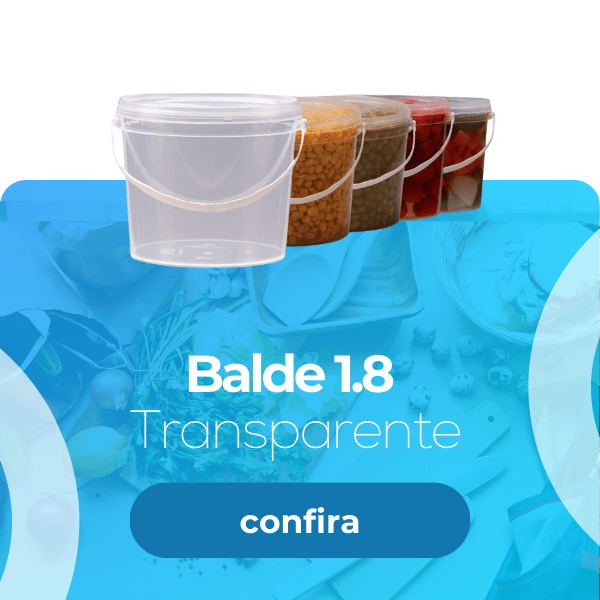 Balde 1.8L Transparente - Nastripack Embalagens