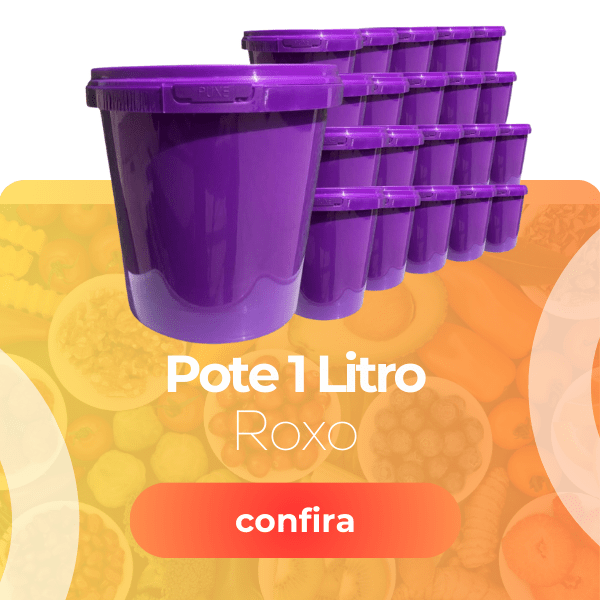 Pote 1 Litro Roxo - Nastripack Embalagens