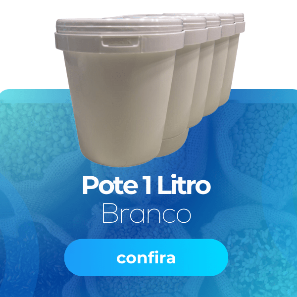 Pote 1L Branco - Nastripack Embalagens