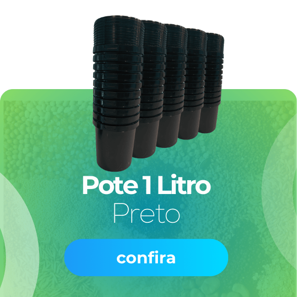Pote 1L Preto - Nastripack Embalagens