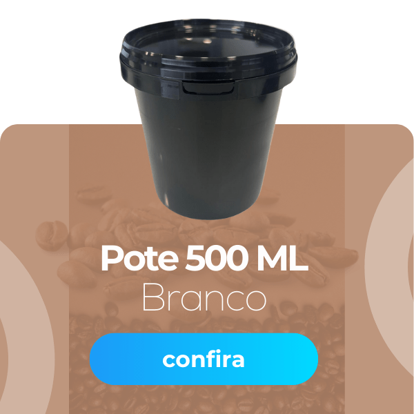 Pote 500 ML Preto - Nastripack Embalagens