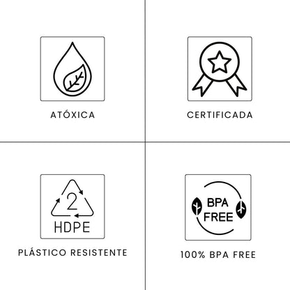 Balde 3.2L Transparente para Alimentos com Tampa Preta - Kit 10 Peças