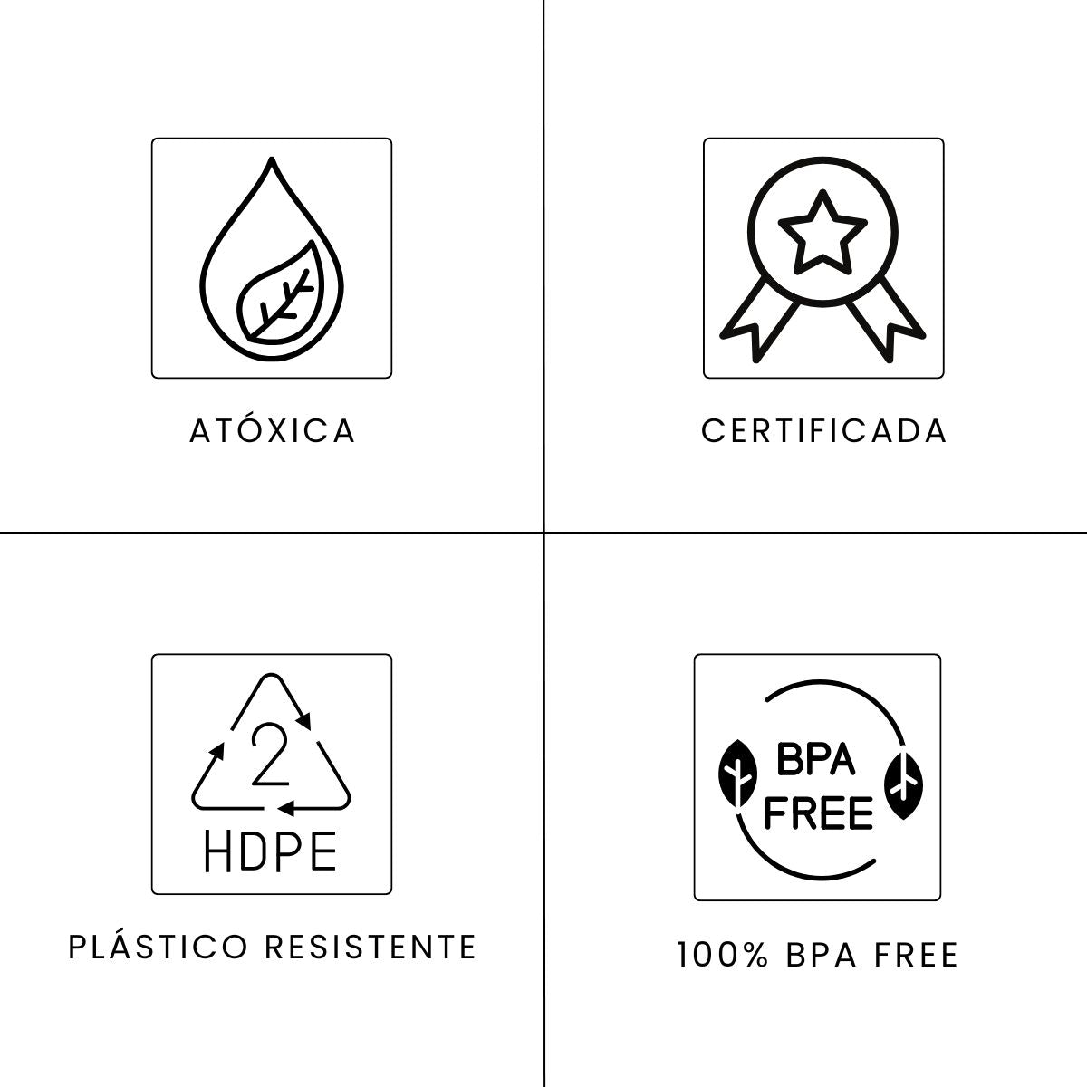 Balde 3,2L Transparente com Tampa Preta e Alça Preta - Kit 05 Peças