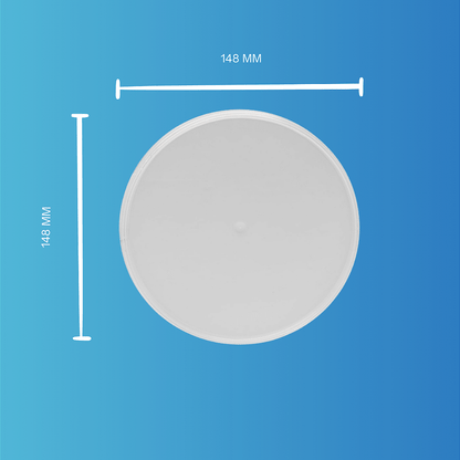 Balde 1.8L Branco Plastico Atoxico Tampa Lacre BPA Free - 200 Pcs - Nastripack Embalagens