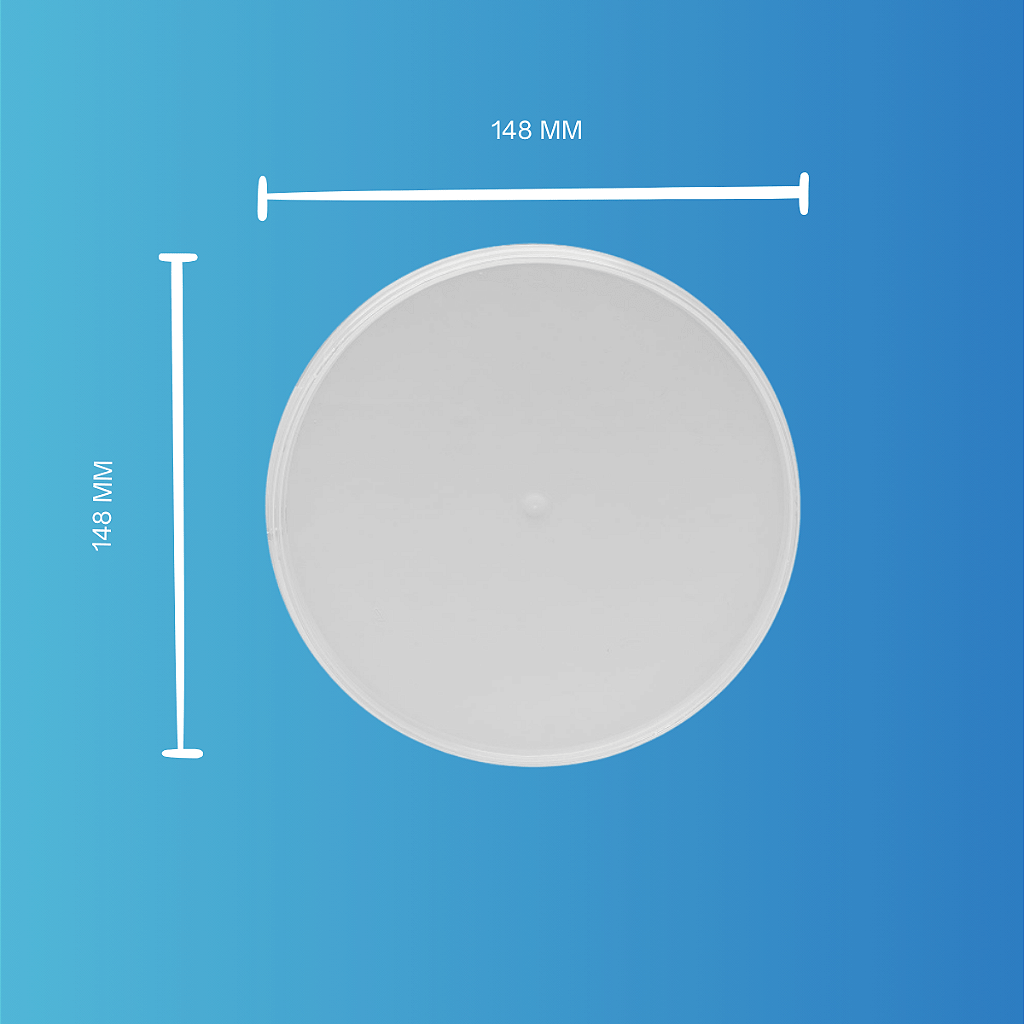 Balde 1.8L Transparente com Tampa Lacre Atoxico - Kit 20 Pcs - Nastripack Embalagens