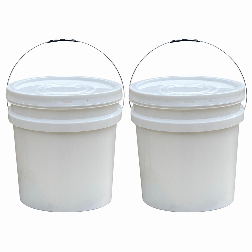 Balde 30l com Tampa Lacre para Armazenar Alimentos - Kit 02 Peças - Nastripack Embalagens