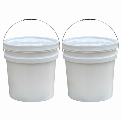 Balde 30l com Tampa Lacre para Armazenar Alimentos - Kit 02 Peças - Nastripack Embalagens