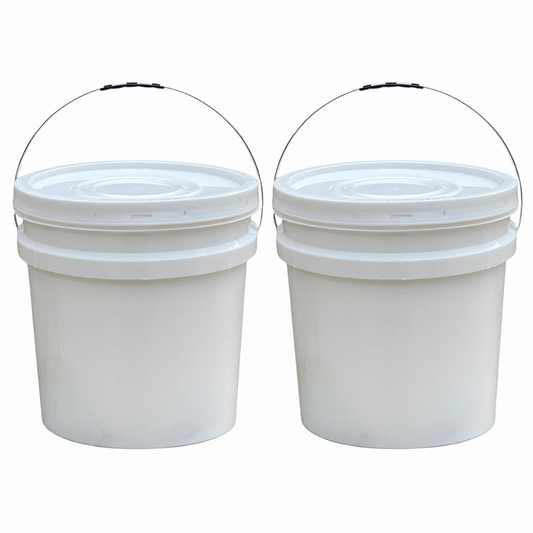 Balde 30l com Tampa Lacre para Armazenar Alimentos - Kit 02 Peças - Nastripack Embalagens