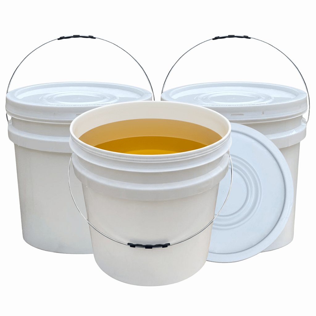 Balde 30lts com Tampa Lacre Novo Atóxico Multiuso - Kit 03 Peças - Nastripack Embalagens