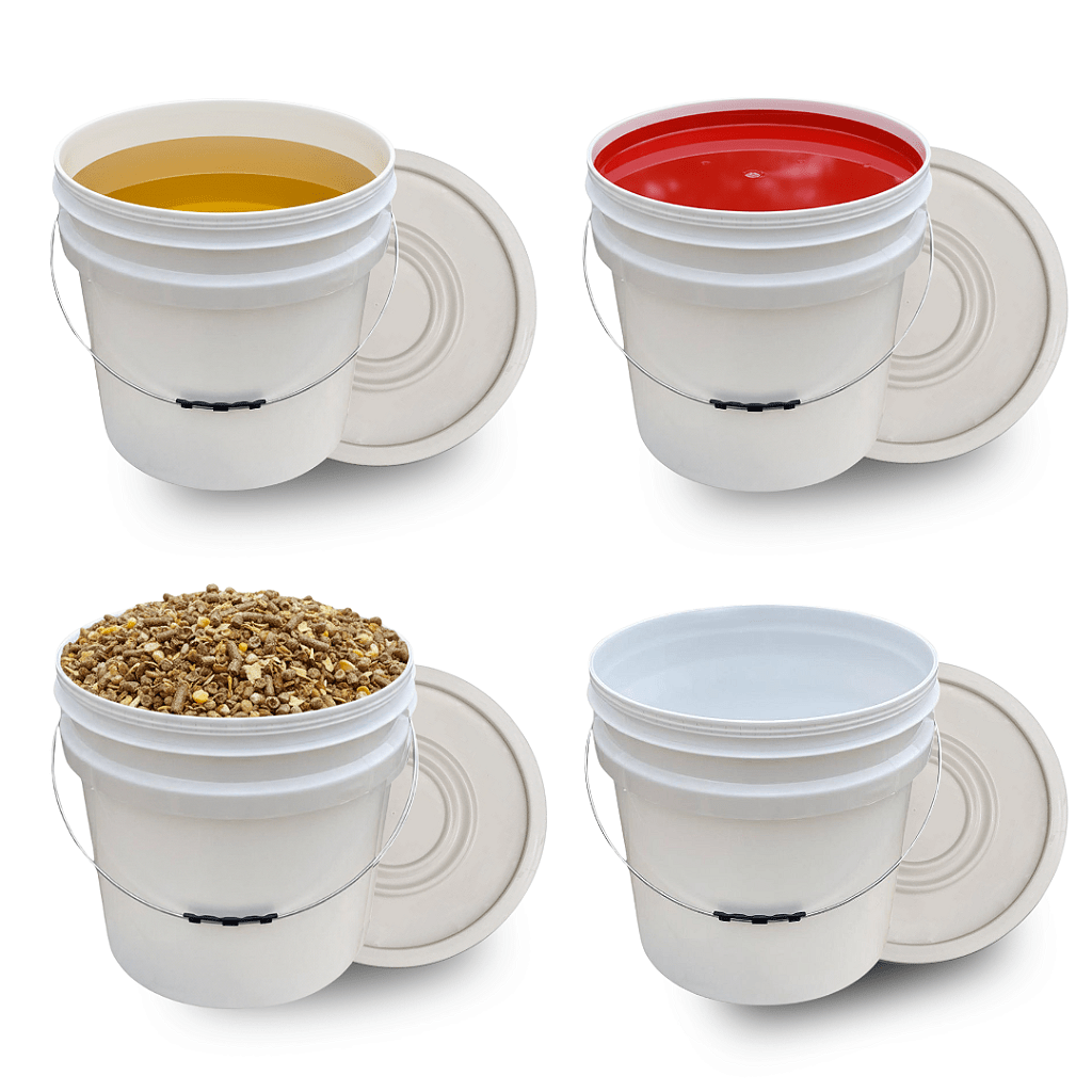 Balde 30lts com Tampa Novo Multiuso - Kit 08 Peças - Nastripack Embalagens