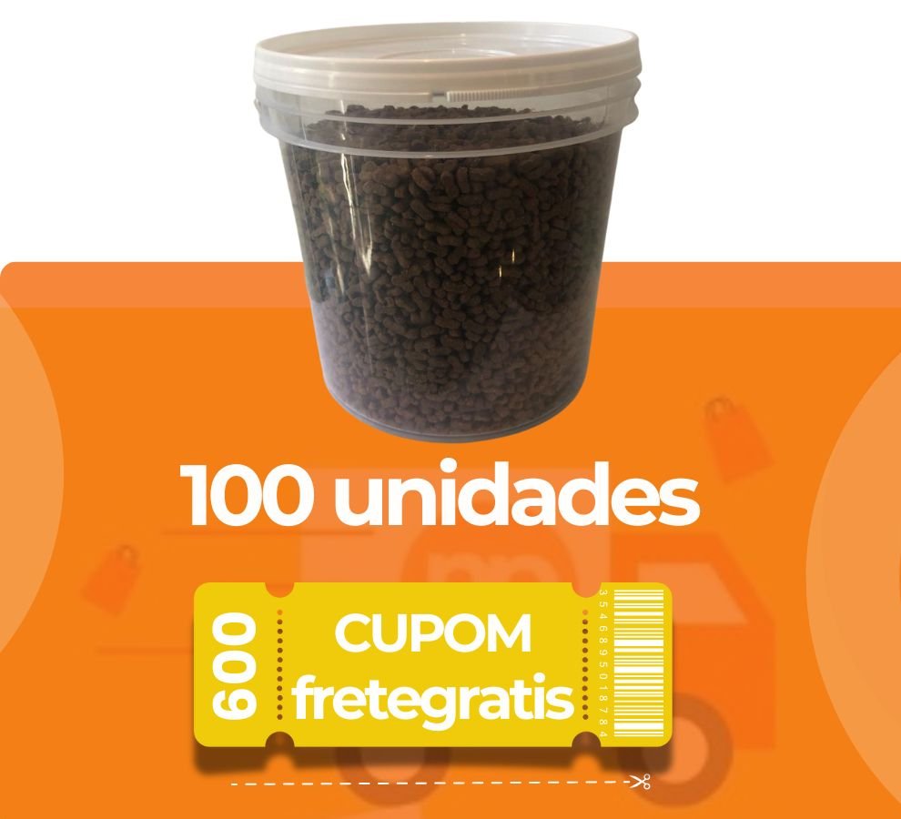 Balde 3.2 Litros Transparente com Tampa Branca Lacre e Alça Plastico Atoxico BPA Free - Kit 100 Peças - Nastripack Embalagens