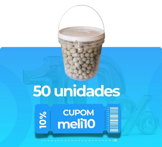 Balde 3.2 Litros Transparente - Kit 50 Peças - Nastripack Embalagens