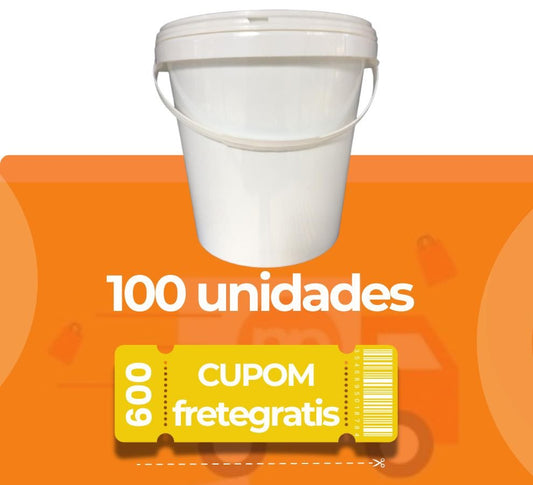 Balde 3.6 L BPA Free - 100 Peças - Nastripack Embalagens