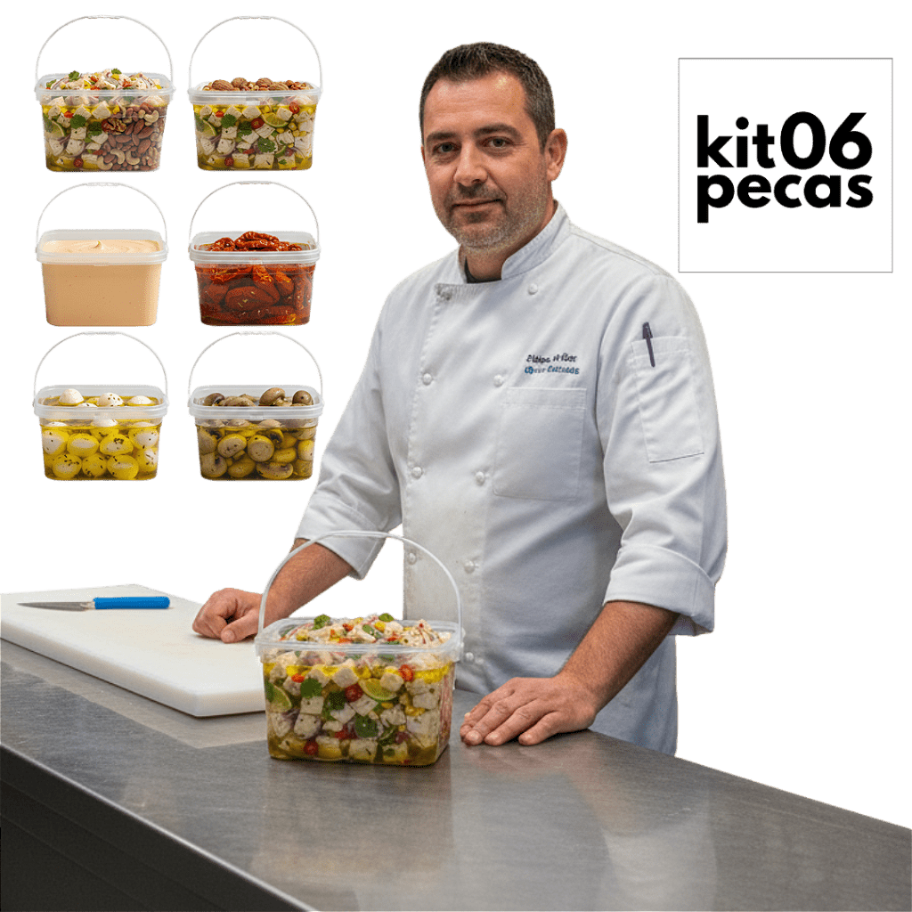 Balde com Tampa Lacre 2.4L Novo Atóxico BPA Free - 06 Peças - Nastripack Embalagens