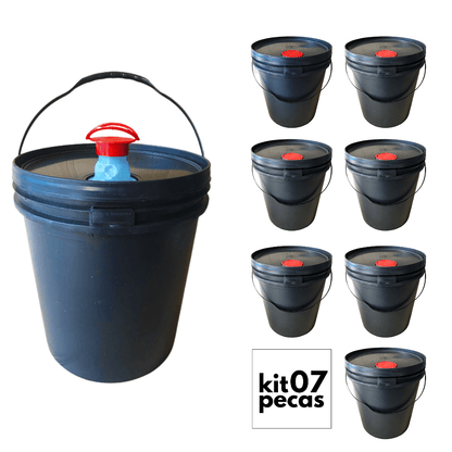 Balde com Tampa Lacre com Bico de Despejo Retrátil - 07 Pcs - Nastripack Embalagens