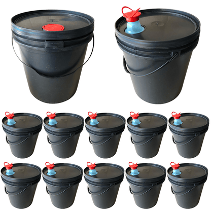 Balde com Tampa Lacre e Bico Despejo Retrátl 16L - 10 Pcs - Nastripack Embalagens