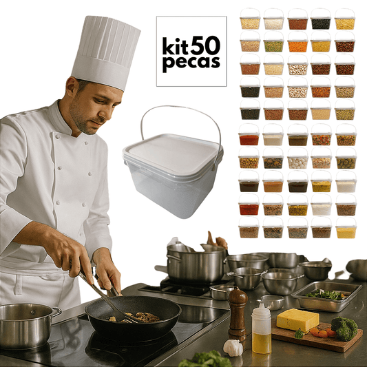 Balde com Tampa para Armazenar Alimentos 2.4L Retangular - 50 Und - Nastripack Embalagens