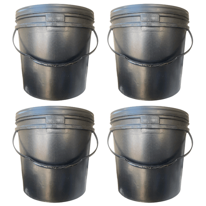 Balde de Fabrica 16L Reciclado com Tampa Lacre e Alça Plástica Novo - Kit 4 Pcs - Nastripack Embalagens