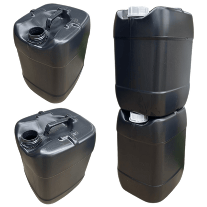 Bombona 20L Preta Reciclado com Tampa Rosca e Anel de Vedação - Nastripack Embalagens