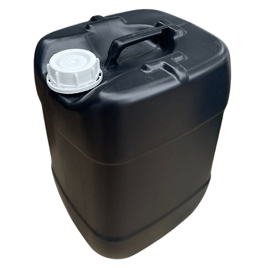 Bombona 20L Preta Reciclado com Tampa Rosca e Anel de Vedação - Nastripack Embalagens