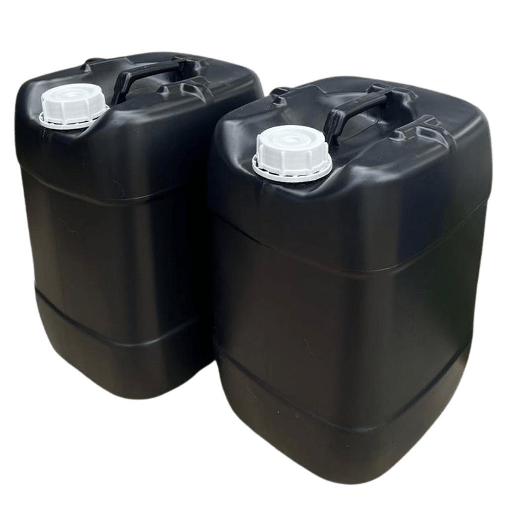 Bombona 20L Preta Reciclado Tampa Rosca e Anel de Polixan - 02 Peças - Nastripack Embalagens