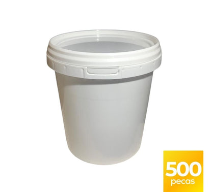Pote Plastico 1L - Kit com 500 Peças - Nastripack Embalagens