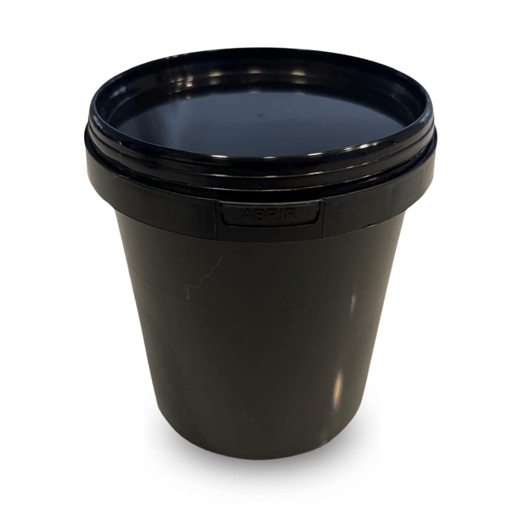 Pote Preto com Tampa Lacre 500ml Atoxico - Kit com 10 Peças - Nastripack Embalagens